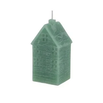 Home Society kaars huis celadon 11.5 cm