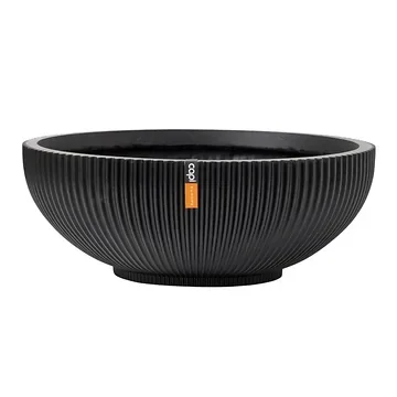 Capi Europe Schaal Groove Zwart 40 x 15 cm