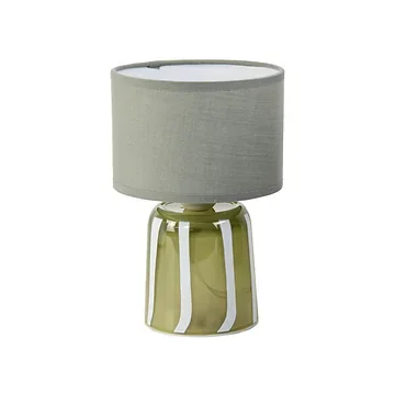 Lamp met kap groen 20 x 13.5 cm