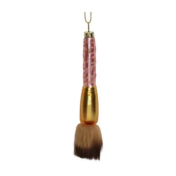 Kersthanger Poederkwast Luipaardglas Roze 14.6 cm
