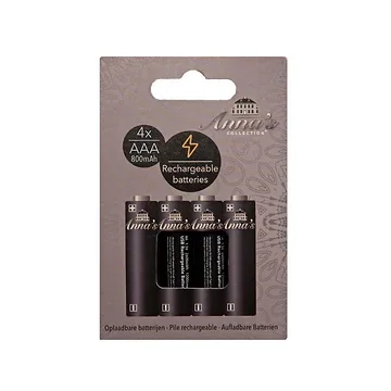 Anna's Collection oplaadbare batterij AAA 4 stuks