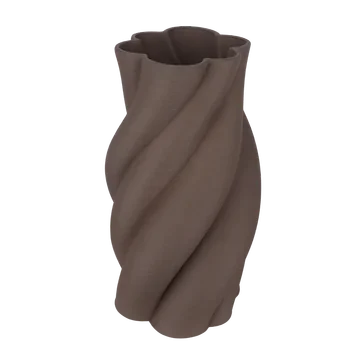 De Bosrand Vaas 3D Cacao Grey Keramiek 21 x 40 cm