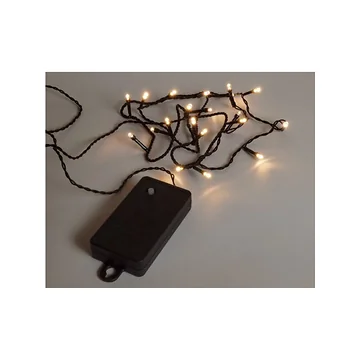 Batterijverlichting LED Warm Wit 1.5m 20 lichtjes 50 cm aanloopsnoer en timer