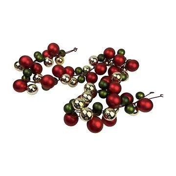 Guirlande kerstballen classic 174 cm