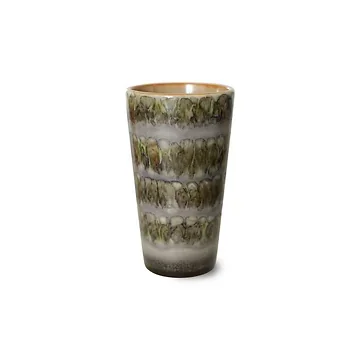 HKliving 70S Ceramics Latte Mug, Fern