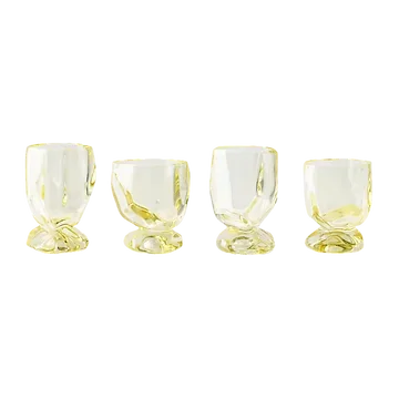 HKliving Glazen Nienke Sikkema for HKLIVING Citrine 4 stuks 0.23 L