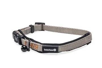 Beeztees kattenhalsband Parinca grijs 25-30 x 1 cm