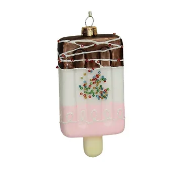 Kersthanger IJslolly Glas Mix 13.5 cm