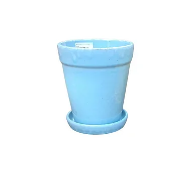 Pot met schotel Sky Blue 38 x 44
