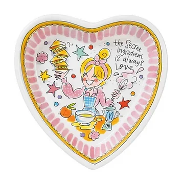 Blond Amsterdam Schaal Even Bijkletsen Heart 22 cm