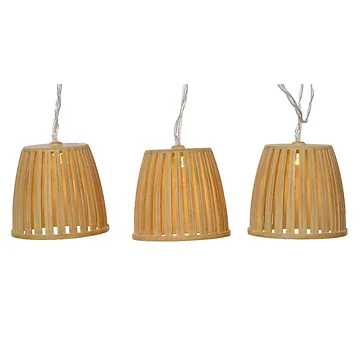 Lumineo Solar lichtsnoer naturel boho 4.5 m