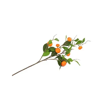 Kunsttak Zijde Mandarijntak Oranje 90 cm 