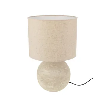 Home & Styling Tafellamp keramiek zand 36.5 x 16.5 cm