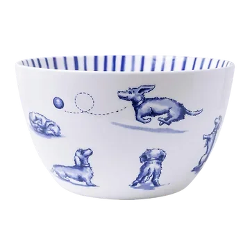 Heinen Delfts Blauw Soepkom Teckel Nhaan