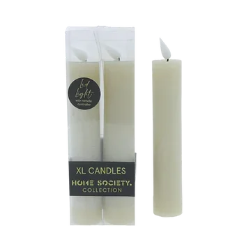 Home Society Huis Kaars M Greige 8.5 cm