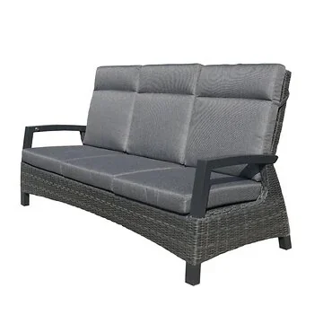 Royal Seasons Bank 3-zits Lissabon Antraciet 206 x 87 x 103 cm