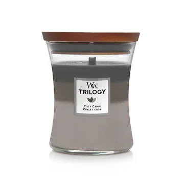 WoodWick Trilogy Cosy Cabin Medium Candle
