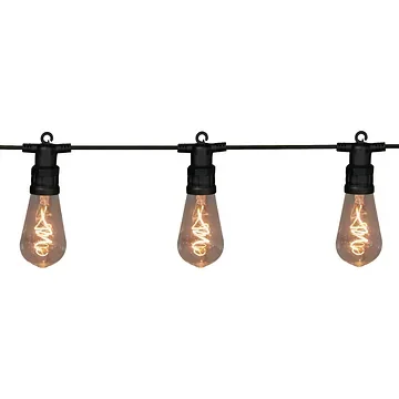 Anna's Collection feestverlichting spiraal 10 lampjes warm wit 10 m