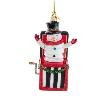 Kurt Adler kersthanger Noble Gems Glass Jack In The Box