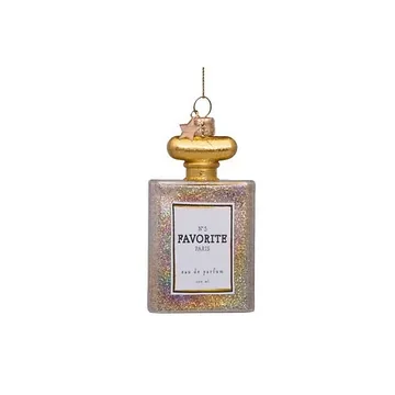 Vondels Kersthanger parfum met glitters 10 cm