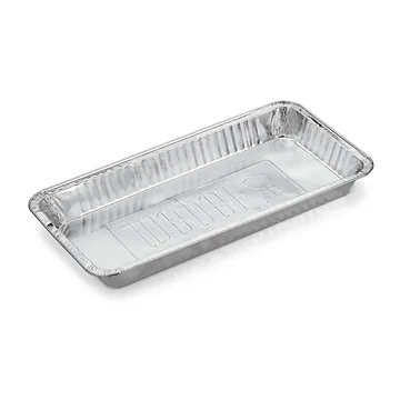 Weber Aluminium Lekbakjes 5 stuks 42 x 21.6 x 3.3 cm