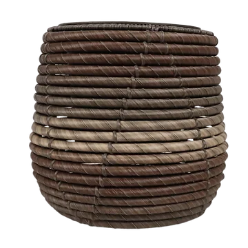 Mica Decorations Pot Cancun Rond Bruin 26 x 28 cm