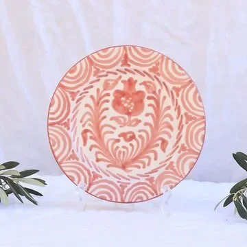Lenta Living Ontbijtbord Granada Pomegranate Coral 20 cm