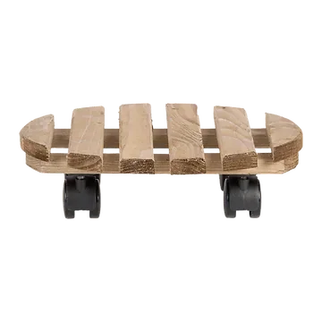 Esschert Design Plantentrolley Rond Bruin 28,7 cm