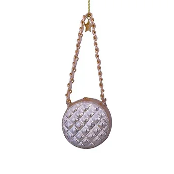 Vondels Kersthanger handtas champagne 5.5 cm