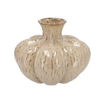Mika Scottish vaas bolle hals zand 20 x 16 cm