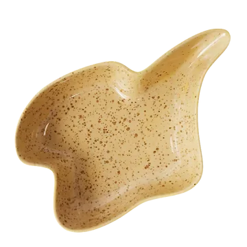 HKliving Serveerschaal Shell Ceramics Vanilla 30 x 22 cm