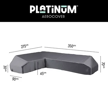 AeroCover Loungeset platformhoes links 7884 350 x 275 x 90 x 30/45/70 cm