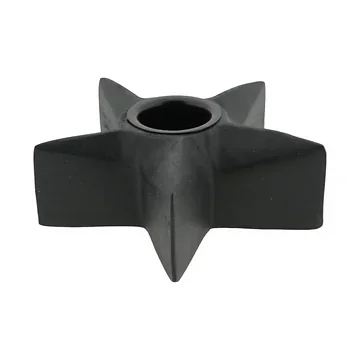 Home Society Kaarsenhouder Ster L Zwart 15 cm