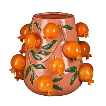 Mica Decorations Melika Vaas Oranje 30.5 x 34 cm
