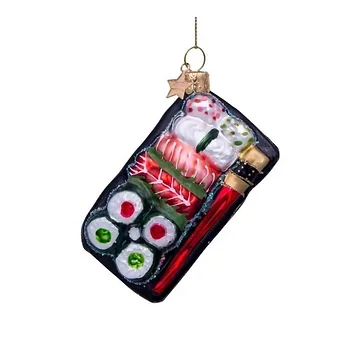 Vondels Kersthanger sushi bord 10 cm