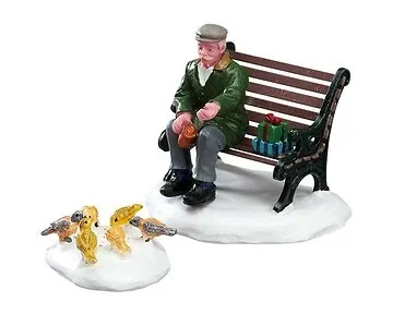 Lemax Feeding pigeons