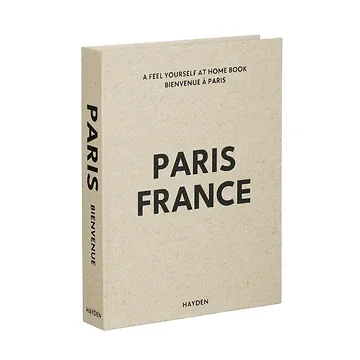 Mica Decorations Decoratie Boek France Grijs 22 x 29 x 4 cm