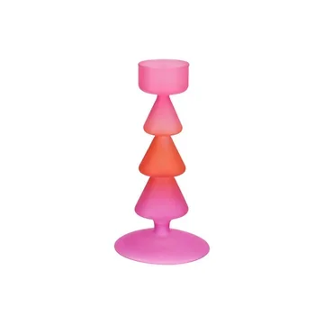 Theelichthouder Nova dennenboom fuchsia 9 x 17