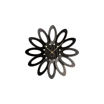 Karlsson Wandklok Fiore Houtfineer Zwart