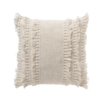 Dutch Decor Sierkussen Fara snow white 45 x 45 cm