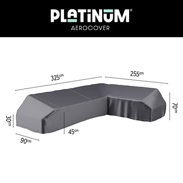 AeroCover Loungeset platformhoes rechts 7883 325 x 255 x 90 x 30/45/70 cm