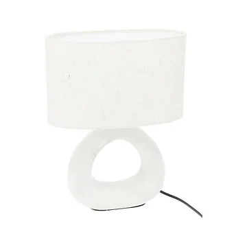 Home & Styling Tafellamp keramiek wit 35.5 x 26.5 cm