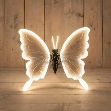 Anna's Collection LED Vlinder Warm Wit 60cm