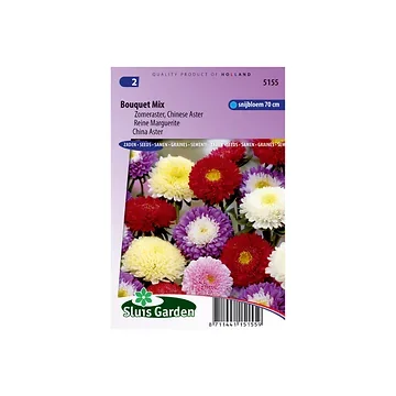 Callistephus Bouquet Type Powderpuff