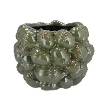 Milou bloempot eikels majestic groen 20 x 16 cm