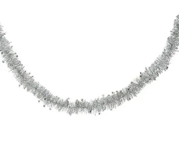 Decoris kerstslinger Lindo sterren zilver 270 cm