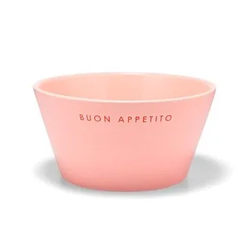 Vondels Ceramic bowl buon appetito pink 7 cm