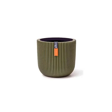 Capi Europe Pot bol Groove groen 8 x 8 x 6 cm