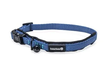 Beeztees kattenhalsband Parinca blauw 25-30 x 1 cm