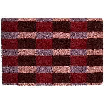 Mica Decorations Deurmat Block Print Rood 60 x 40 x 1.5 cm